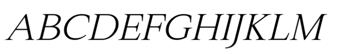 Varisse Serif Book Italic Font UPPERCASE