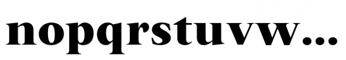 Varisse Serif Heavy Font LOWERCASE