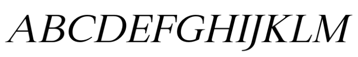 Varisse Serif Italic Font UPPERCASE