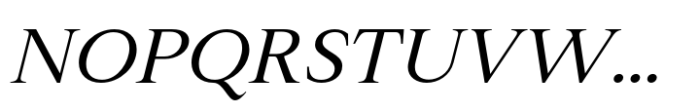 Varisse Serif Italic Font UPPERCASE