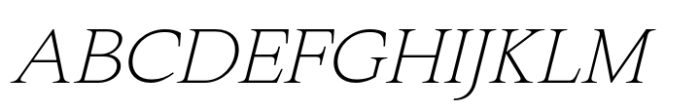 Varisse Serif Light Italic Font UPPERCASE