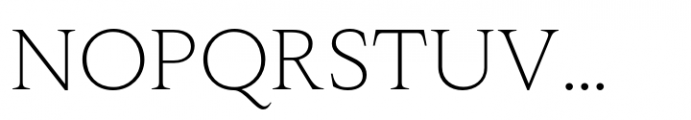 Varisse Serif Light Font UPPERCASE