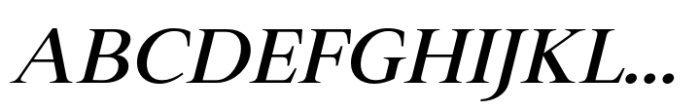 Varisse Serif Medium Italic Font UPPERCASE