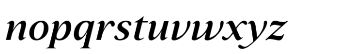 Varisse Serif Medium Italic Font LOWERCASE