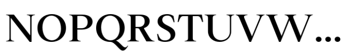 Varisse Serif Medium Font UPPERCASE