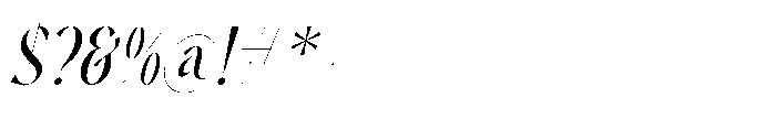Varkes Italic Font OTHER CHARS