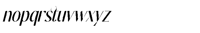 Varkes Italic Font LOWERCASE