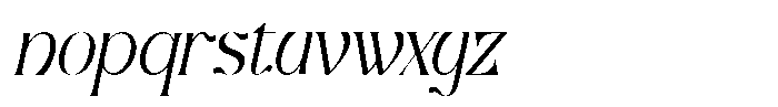 Varonde Italic Font LOWERCASE