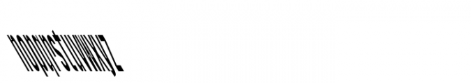 Varp Tight Super BkSlntd Font LOWERCASE