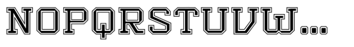 Varsity Team Inline Font UPPERCASE