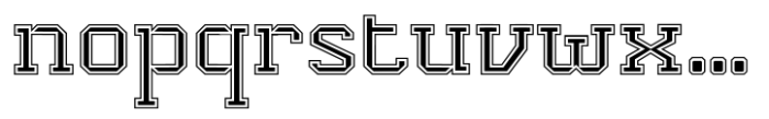 Varsity Team Inline Font LOWERCASE