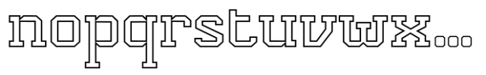 Varsity Team Outline Font LOWERCASE