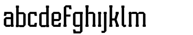 Varstate Slab Light Font LOWERCASE