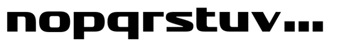 Vartek Expanded Black Font LOWERCASE
