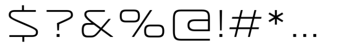 Vartek Expanded Light Font OTHER CHARS