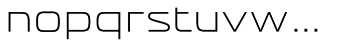 Vartek Expanded Light Font LOWERCASE