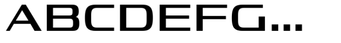 Vartek Expanded Medium Font UPPERCASE