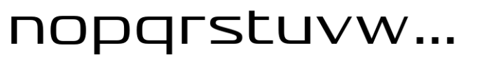 Vartek Expanded Regular Font LOWERCASE