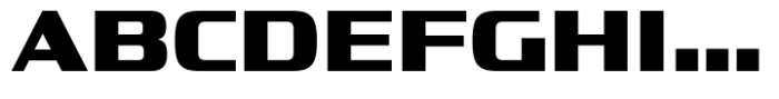 Vartek Semi Expanded Black Font UPPERCASE