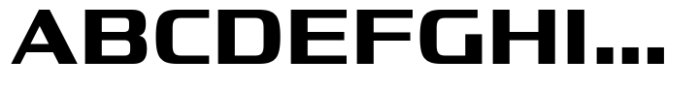 Vartek Semi Expanded Bold Font UPPERCASE