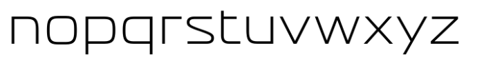 Vartek Semi Expanded Light Font LOWERCASE