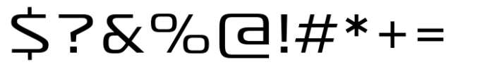 Vartek Semi Expanded Regular Font OTHER CHARS