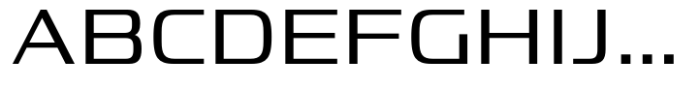 Vartek Semi Expanded Regular Font UPPERCASE