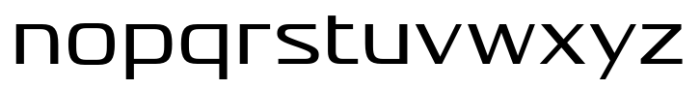 Vartek Semi Expanded Regular Font LOWERCASE