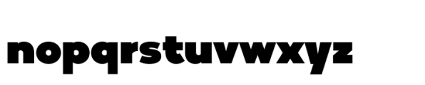 Vary Pro ExtraBlack Font LOWERCASE