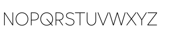 Vary Pro ExtraLight Font UPPERCASE