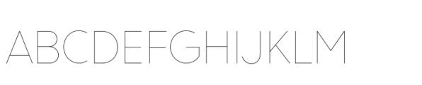 Vary Pro Hairline Font UPPERCASE