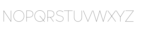 Vary Pro Hairline Font UPPERCASE