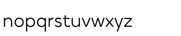 Vary Pro Light Font LOWERCASE