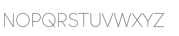 Vary Pro Thin Font UPPERCASE