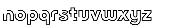 Varyloop Semi Closed Font LOWERCASE