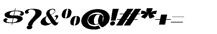 Vasprix Oblique Font OTHER CHARS
