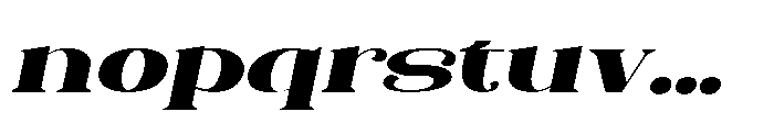 Vasprix Oblique Font LOWERCASE
