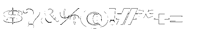 Vasprix Outline Font OTHER CHARS