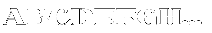 Vasprix Outline Font UPPERCASE