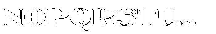Vasprix Outline Font UPPERCASE