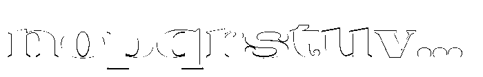 Vasprix Outline Font LOWERCASE