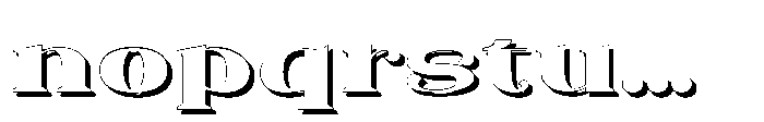 Vasprix Shadow Font LOWERCASE