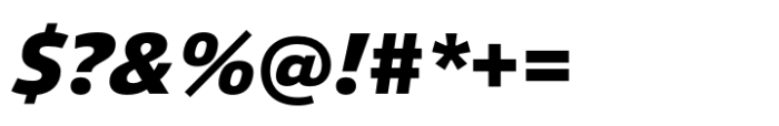 Vast Extra Bold Italic Font OTHER CHARS