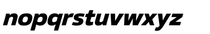 Vast Extra Bold Italic Font LOWERCASE
