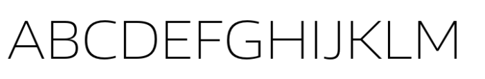 Vast L Extra Light Font UPPERCASE