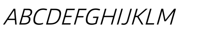 Vast Light Italic Font UPPERCASE