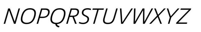 Vast Light Italic Font UPPERCASE