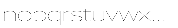 Vast XL Thin Font LOWERCASE