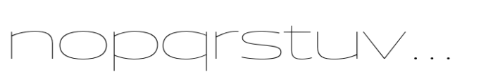 Vast XXL Thin Font LOWERCASE