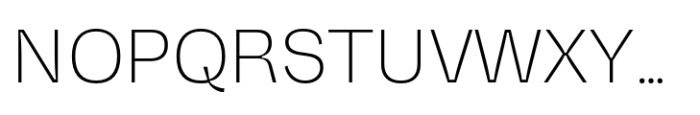 Vastago Grotesk Extra Light Font UPPERCASE